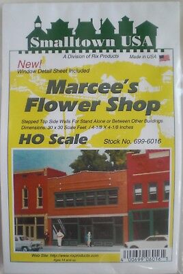 Smalltown USA MARCEE'S FLOWER SHOP Vintage Look Downtown Shop HO 1:87 MIB