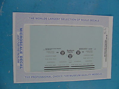 #476 HO SCALE MICROSCALE DECALS MC-4027 S. P. 25' PIGGY BACK TRAILERS & TRACTORS