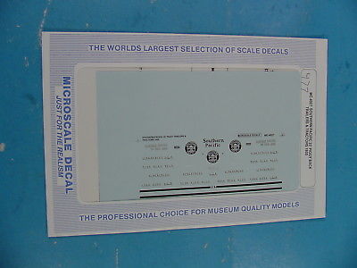 #477 HO SCALE MICROSCALE DECALS MC-4027 S. P. 25' PIGGY BACK TRAILERS & TRACTORS
