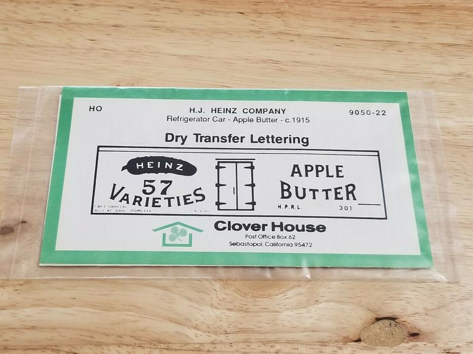 Clover House HJ Heinz Company Apple Butter Dry Transfer 9050-22