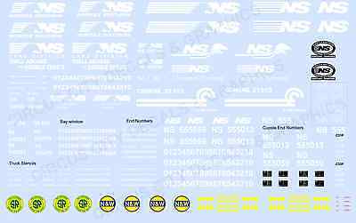 Norfolk Southern Caboose Decals HO Scale NS Conrail Custom