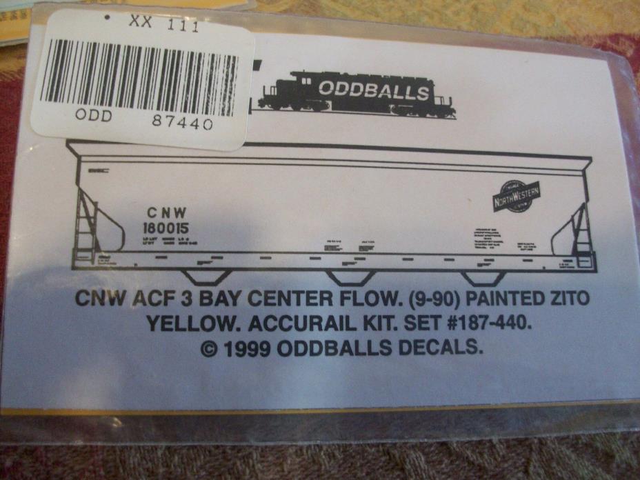 Oddballs Decals Chicago Northwestern ACF Center Flow Hopper Decal Set 187-440