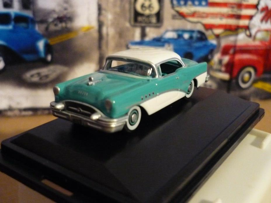 Oxford 1955 BUICK CENTURY Turquoise & White 1/87 HO die-cast  Lot O New in Box