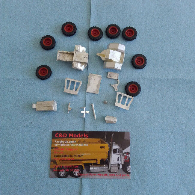 C&D Models IH 4568 tractor model kit with tires HO 87th scale