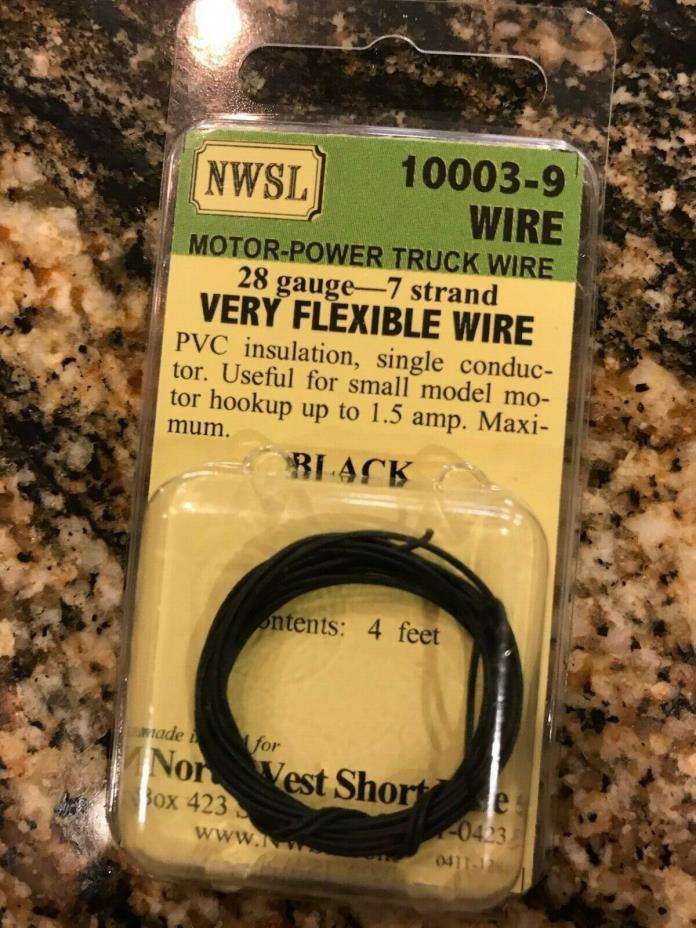 HO/S/O NorthWest Short Line #10003-9 Wire Motor-Power Truck Wire 28g-7str 4Ft