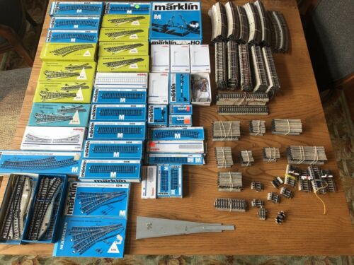 Marklin HO M Track And Accesories Huge Lot Over 360 Total Pieces