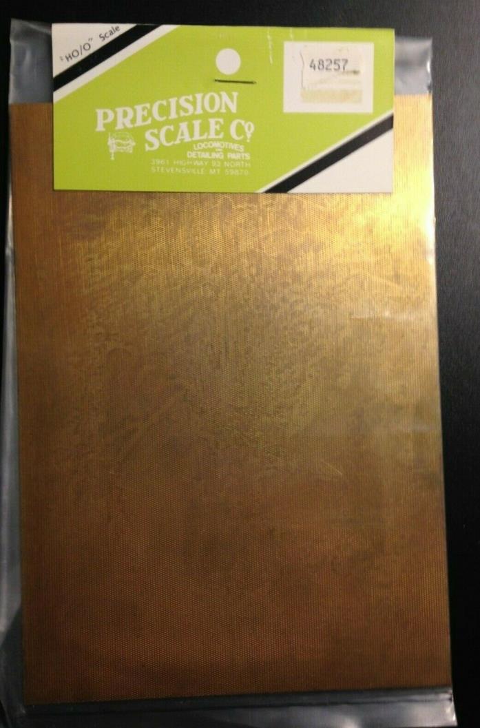 Precision Scale Co.48257 Brass Safety tread, raised grid, .020