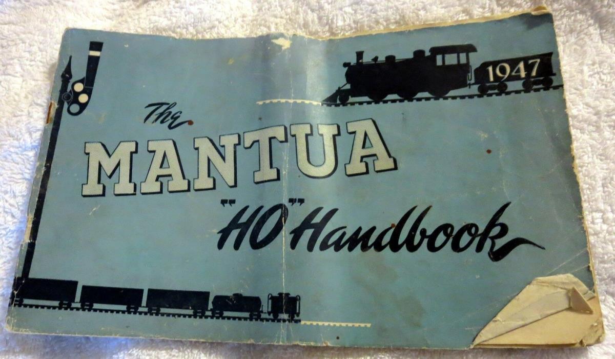 1947 The Mantua HO Handbook & Catalogue Booklet Trains/Railroad