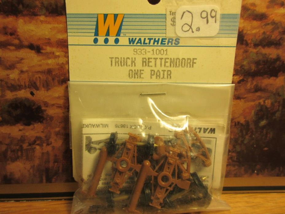 HO SCALE WALTHERS 933-1001 (1 PAIR) TRUCK BETTENDORF  NEW