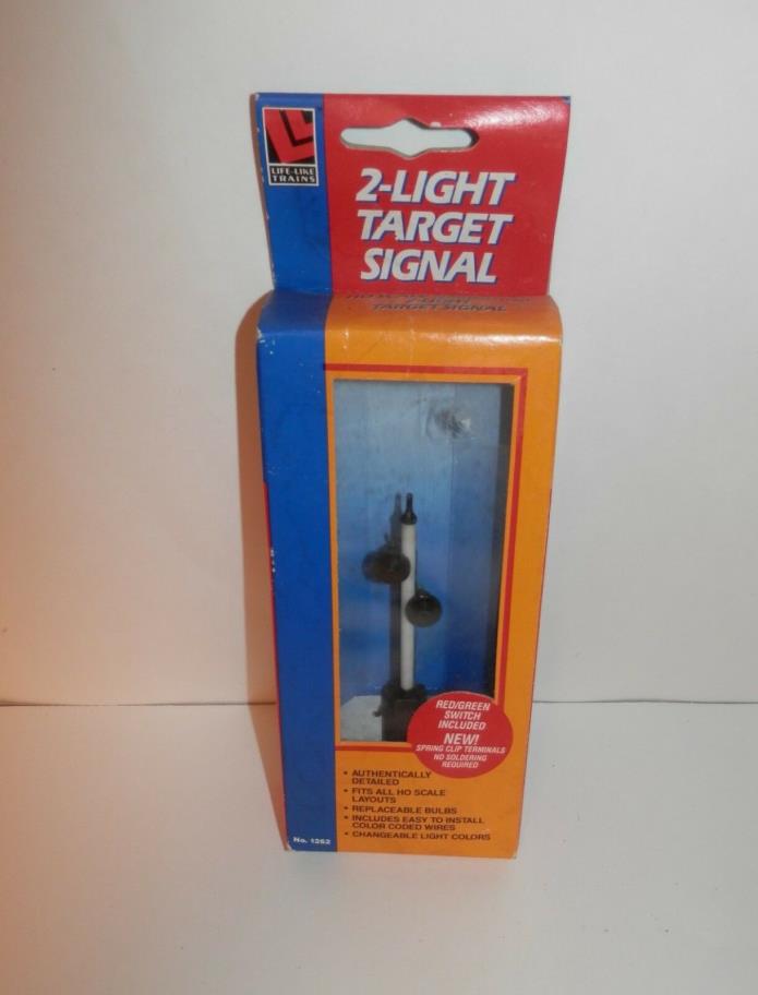 Life-Like HO Scale 2-Light Target Signal #1262 NOS