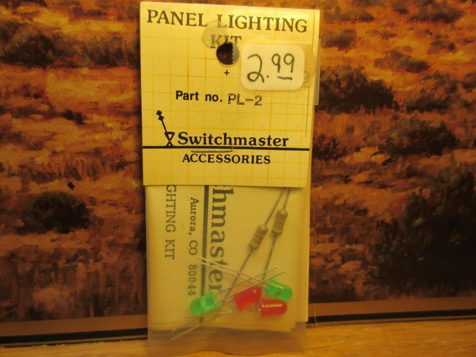 HO SWITCH MASTER - MODEL RAILROAD LED PANEL LIGHTING KIT #PL2 NEW