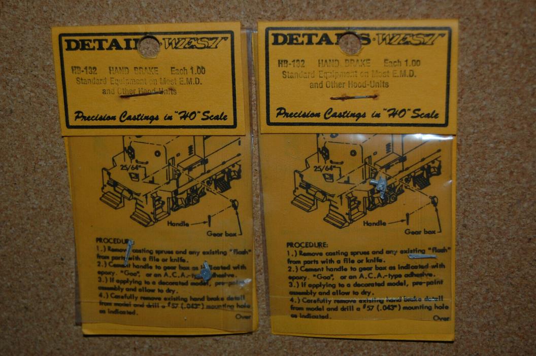 Details West HB-132 Hand Brake EMD and Others - Lot of 2
