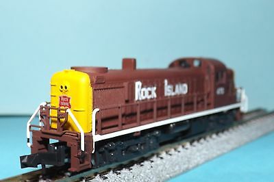 N-Scale Custom Painted ROCK ISLAND RS-3 # 470