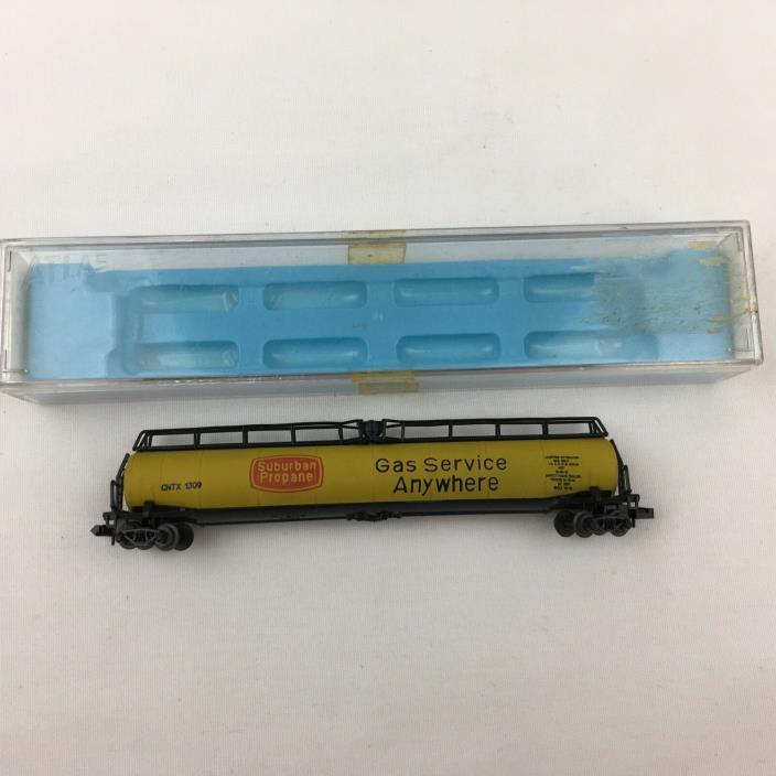VTG 1960's Atlas Train Jumbo Tanker N Scale 2347 w/Case Suburban Propane