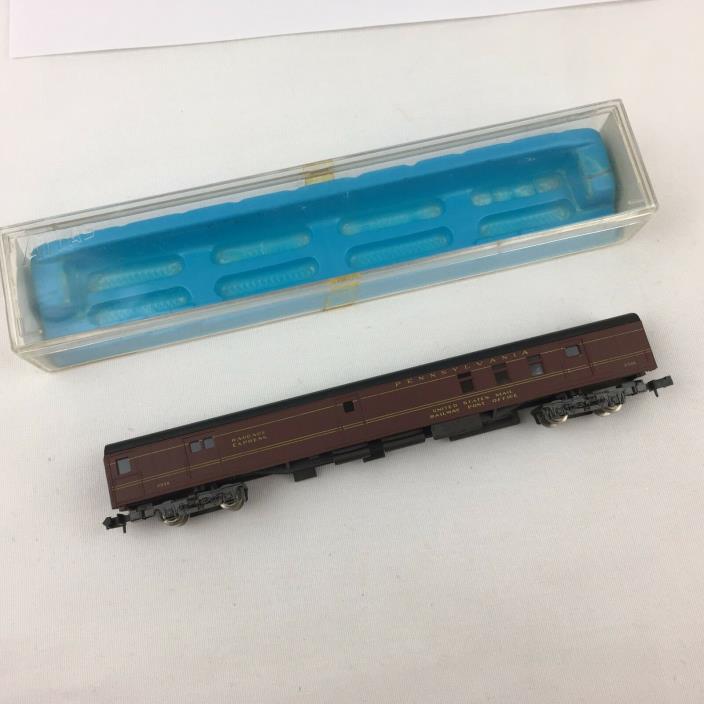 VTG 1960's Atlas Train Passenger Car N Scale 2652 w/Case PRR Baggage 85 Italy