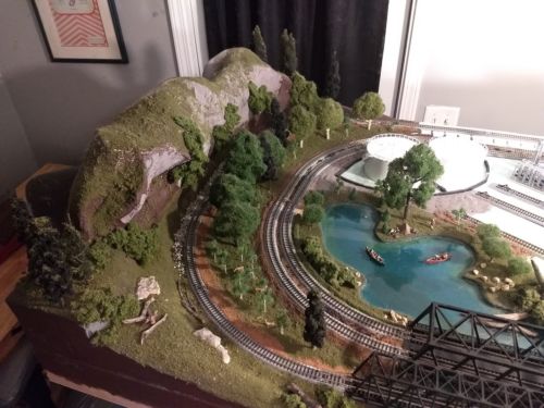 N Scale Layout Kato Track Wired For DCC Operation