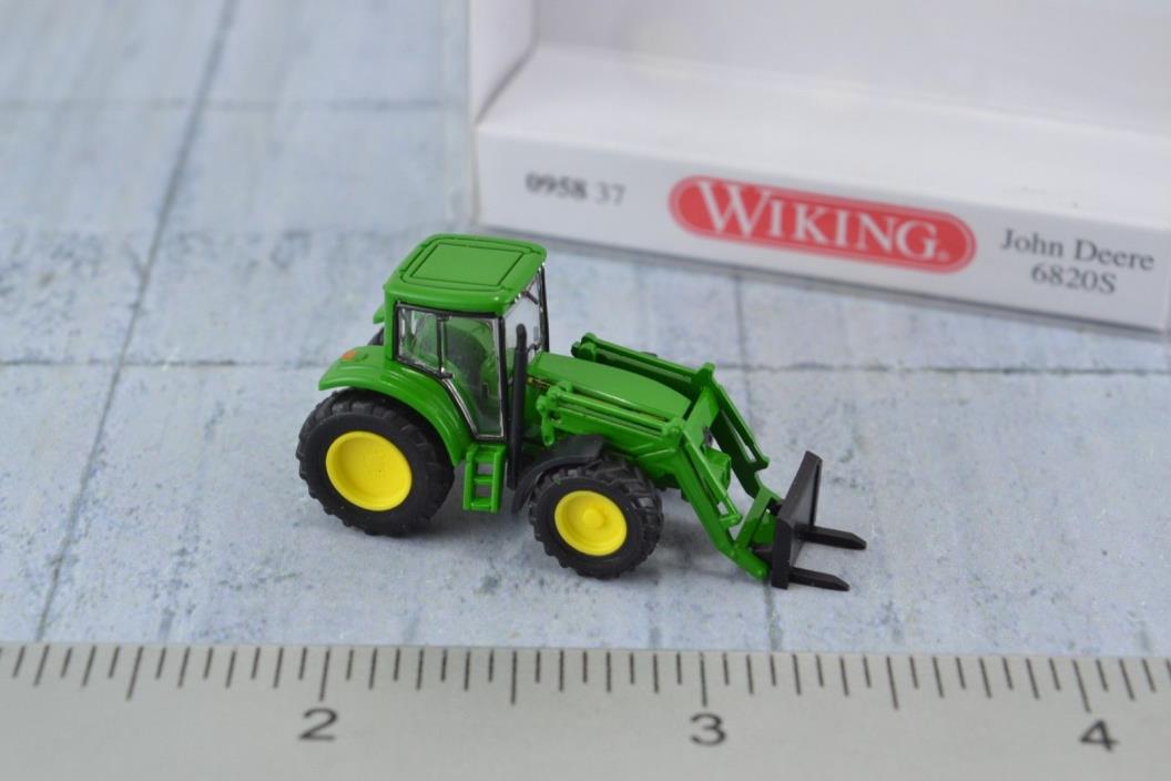 Wiking 095837 John Deere 6820 S Agricultural Tractor w/ Front Fork 1:160 N