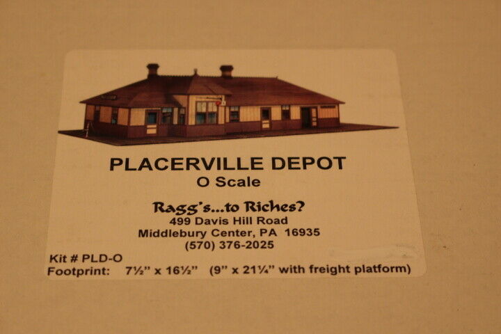 On3 On30 O-scale RAGGS RIO GRANDE SOUTHERN PLACERVILLE,CO DEPOT KIT NEW