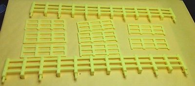 LIONEL 1887 YELLOW FENCE SET FOR 1887 GENERAL HORSE CAR NEW PARTS FREE U.S. SHIP