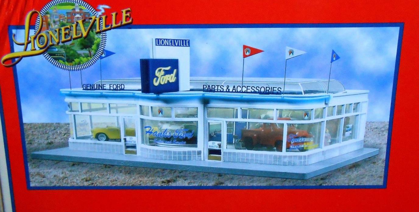 LIONEL HANK'S FORD CAR DEALERSHIP.  AWESOME ACCESSORY!!!   LN / BOX