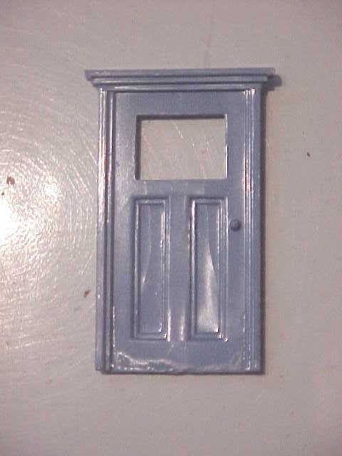 Original Pastel Blue door for Plasticville Cape Cod  HP-8  O/S scale