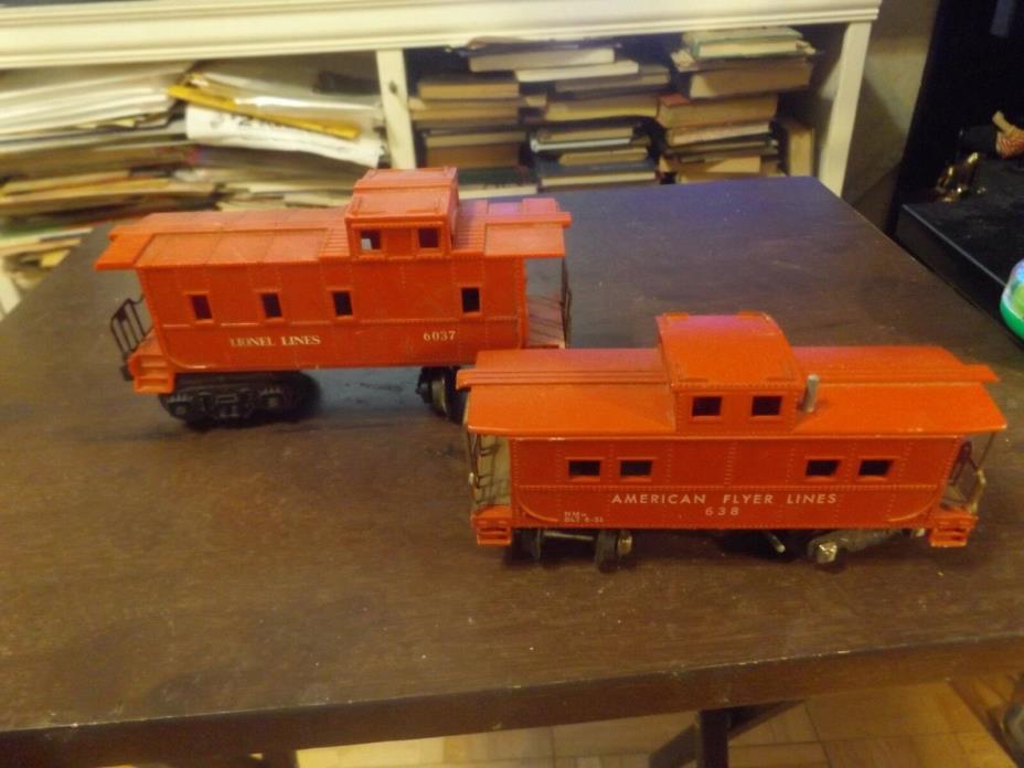 Lionel train #6037 red caboose +++AMERICAN FLYER  RED CABOOSE