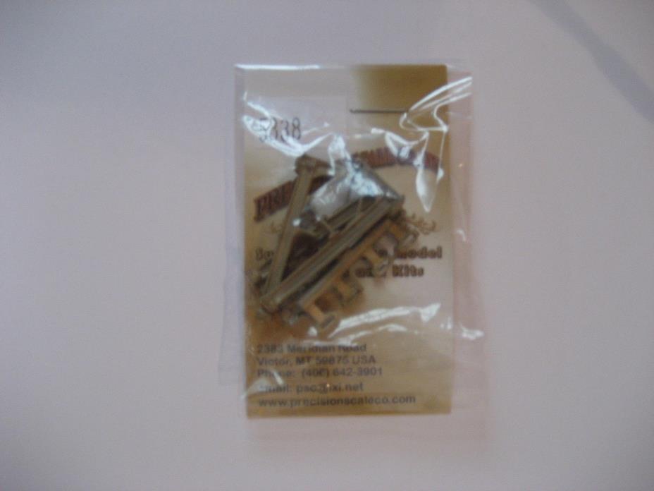 4-O ga brass trolley car needle beam w/queenposts & turnbuckles Precision Scale