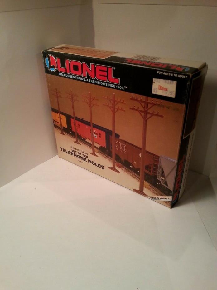 Lionel 6-2181 Set of Ten Telephone Poles Accessory  Trains.