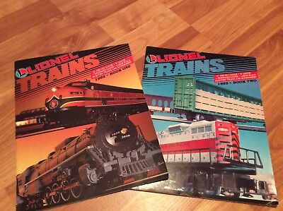 1992 LIONEL TRAINS  Book One & Book Two catalogs