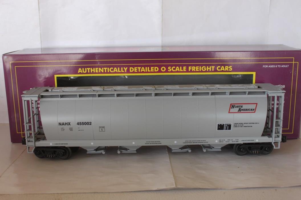 MTH O Scale MT 20-97401 North American 4 Bay Cylindrical Grain Hopper NEW in Box