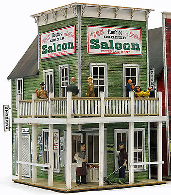 BANTA MODELWORK ROUBIES CORNER SALOON O On30 Model Railroad Structure Kit BM6111