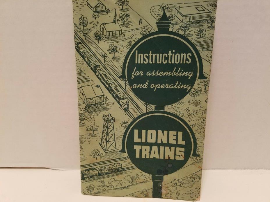 Lionel Postwar Instructions for Assembling and Operating