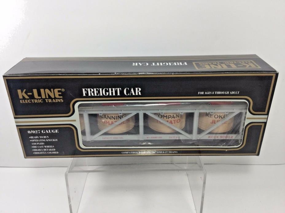 K-LINE, VAT CAR #K-90012 , KEOKUK CANNING COMPANY 0-027 w/Original Box