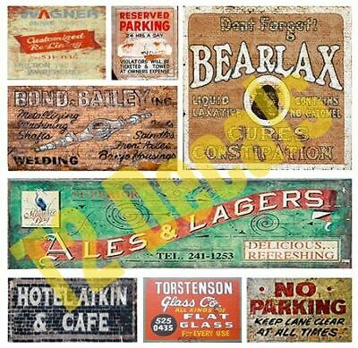 T2 DECALS O SCALE GHOST TOWN SIGNS DECAL SET #6 | BN | OSGHOS006