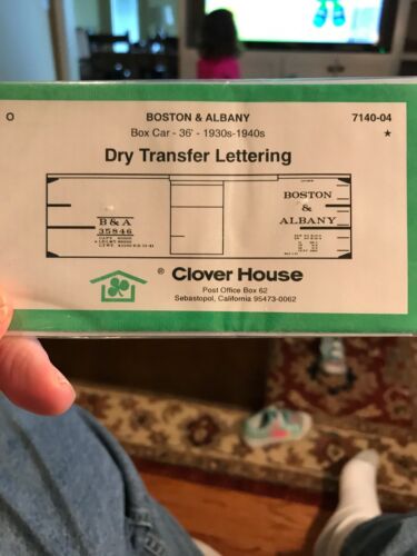 Clover House O Dry Transfer 30-40s Boston & Albany Box Car 36’ Sealed