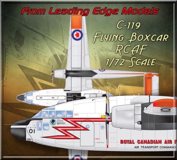 1/72 C-119 Boxcar RCAF decal / resin set Leading Edge Models