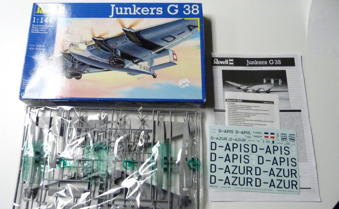 1/144 Revell Junkers G-38 Sealed Parts