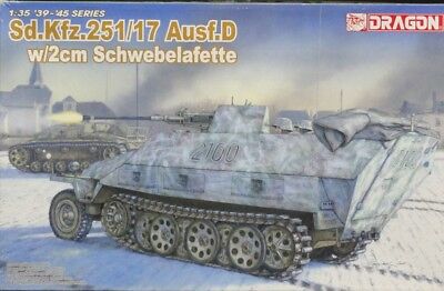 Dragon DML 1:35 Sd.Kfz 251/17 Ausf.D w/ 2cm Schwebelafette Plastic Kit #6292U