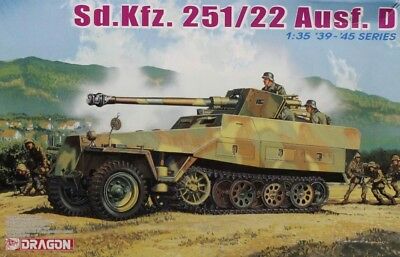 Dragon DML 1:35 WWII German Sd.Kfz 251/22 Ausf D Halftrack Plastic Kit #6248U