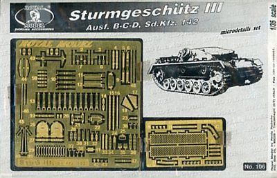 Royal Model 1:35 StuG III Ausf B-C-D Sd.Kfz.142 PE Detail Set #106U