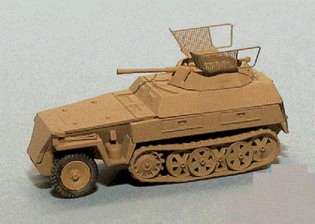 1/87 Trident Models 90331 - German WWII SdKfz 251/9 mit 7,5cm KwK Model