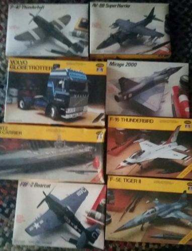 Lot of 8 Italeri Testors Military Planes Truck Model Kit   Sealed Unopened