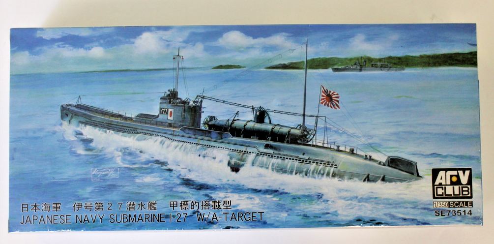AFV Club Japanese Navy Submarine I-27 W/A-Target in 1/350  SE73514