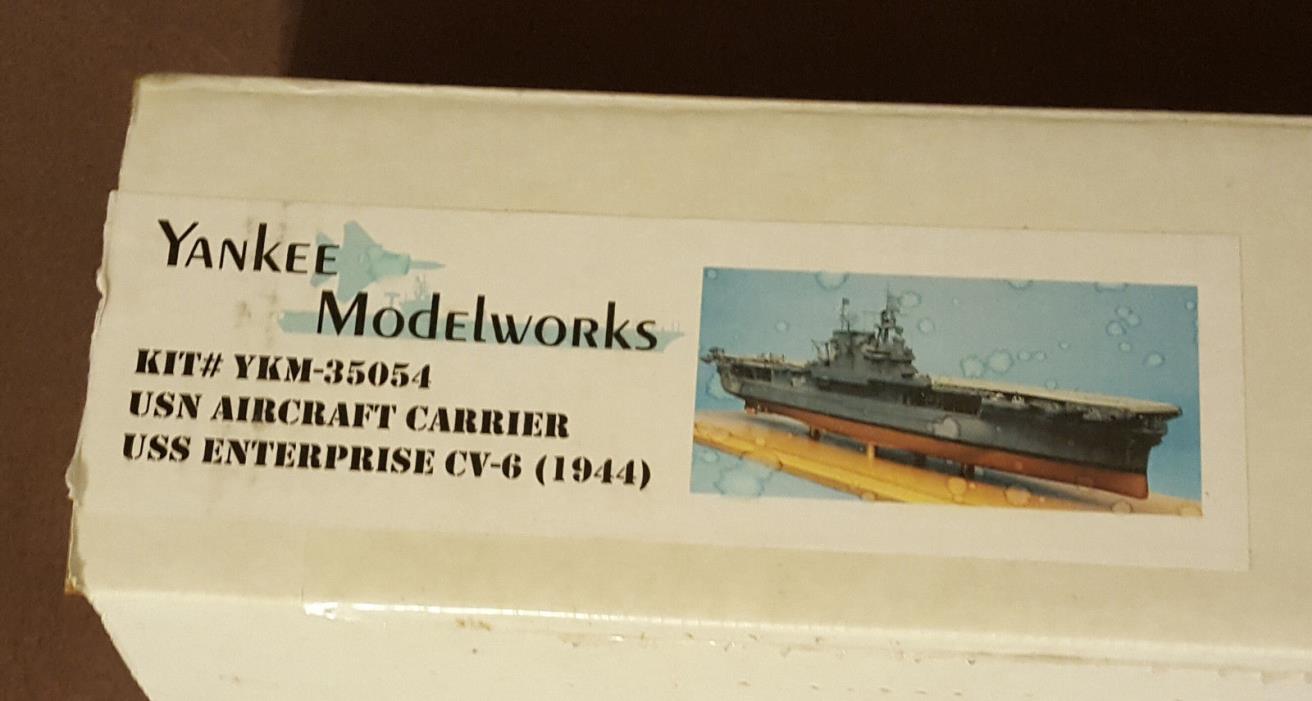 U.S.S. Enterprise 1:350 CV-6 Aircraft Carrier, Yankee Modelworks Resin Ship Kit
