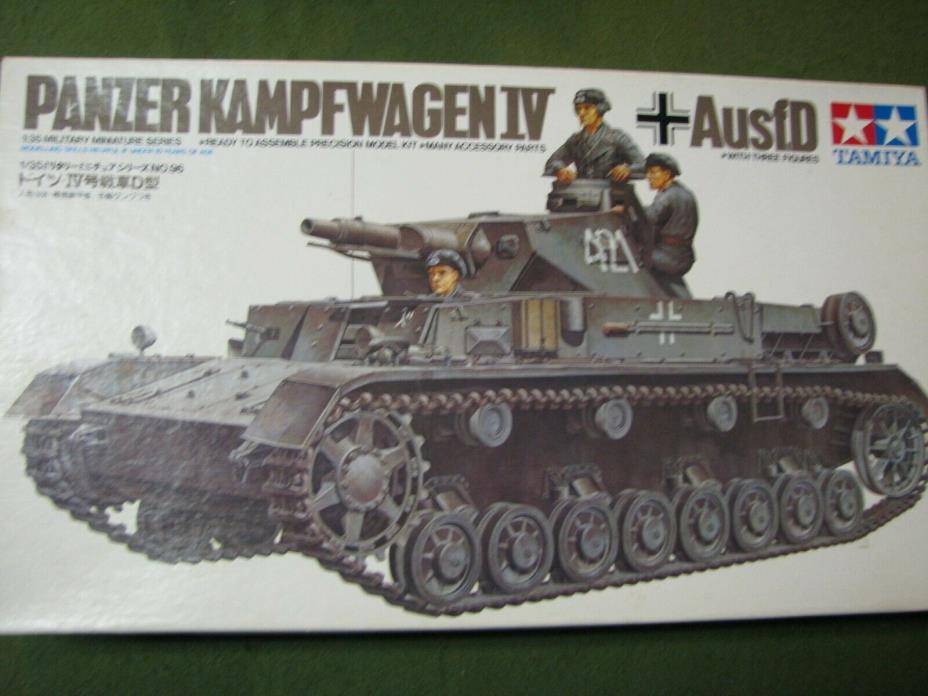 MRC TAMIYA 1/35 Kit 196 Panzer Kampfwagen IV Ausf.D w/ 3 figures