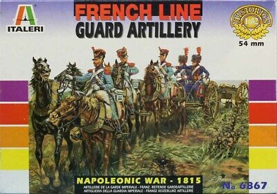 Italeri 1:32 54mm French Line Guard Artillery Plastic Figure Kit #6867
