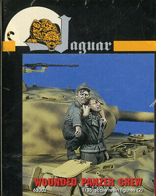 Jaguar 1:35 Wounded Panzer Crew 2 Resin Figures Kit #63002