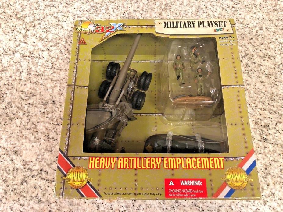 21st Century The Ultimate Soldier - Heavy Artillery Emplacement + Crew NEW