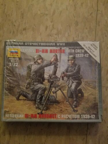Zvezda 1/72 Scale 81 Mm Mortar With Crew