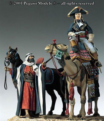 Pegaso Models 54mm Bonaparte in Egypt White Metal Figure Kit #54-817